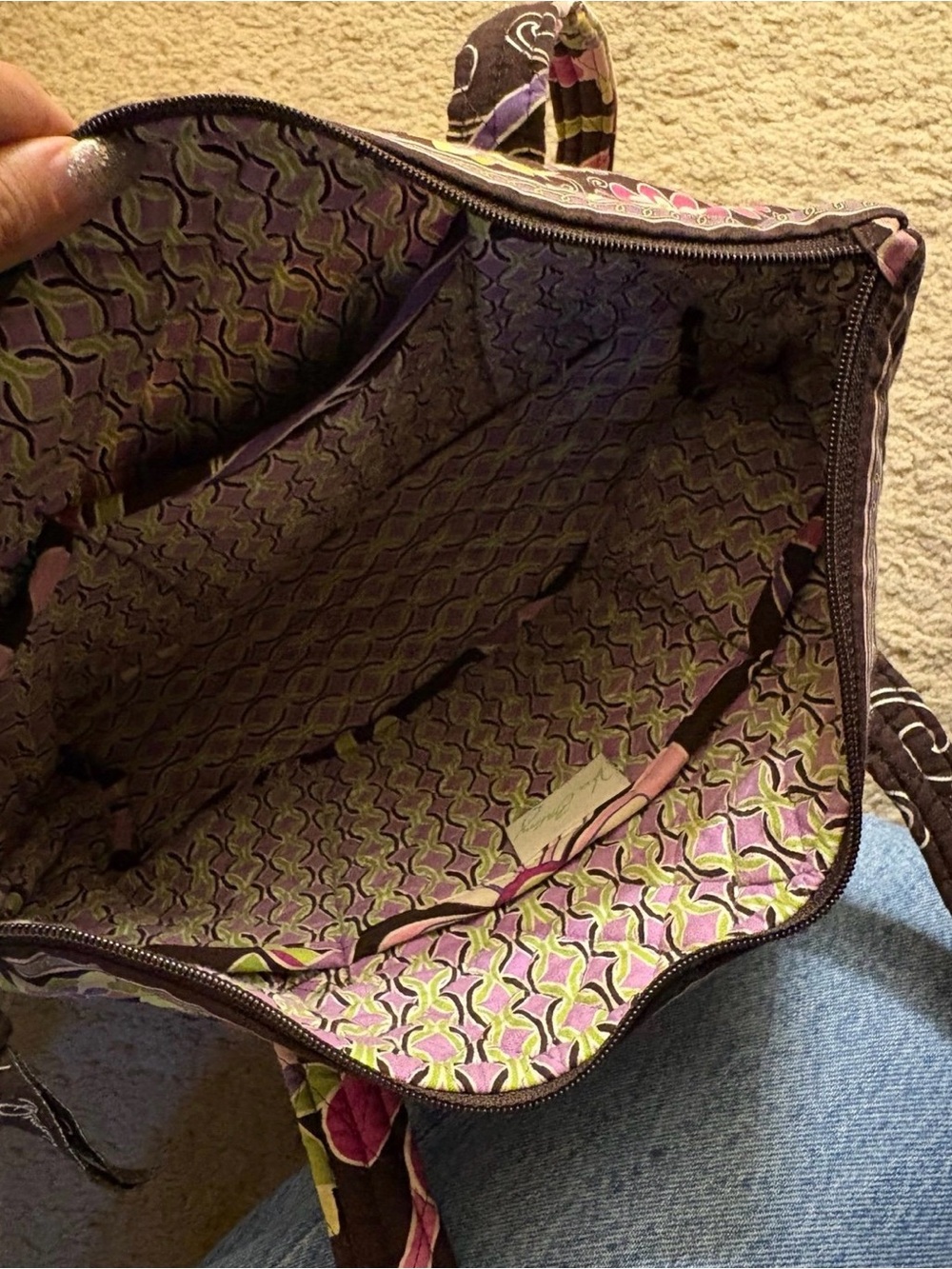 Vera Bradley purple punch tote - Picture 3 of 3